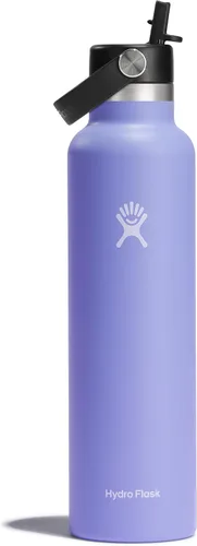 Miniatura 32 de Hydro Flask Botella de agua – Acero inoxidable aislado – Tapa flexible con pajita de boca estándar, antiderrames, a prueba de fugas y recargable