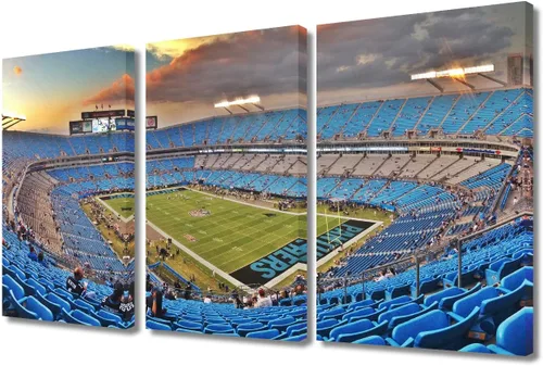 Miniatura 14 de 3 piezas de arte de pared deportivo del equipo de fútbol de los Vikings de Estados Unidos, pinturas de estadios deportivos Minnesota, Estados