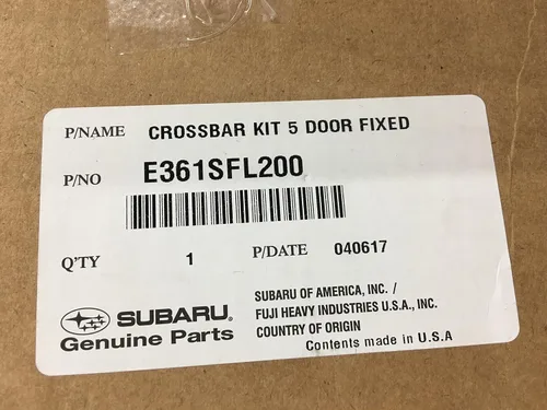 Miniatura 2 de Subaru Subaru Impreza 2017-2023 Juego de barras transversales fijas para techo E361SFL200 de 5 puertas