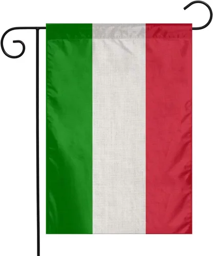 Miniatura 8 de Bandera mexicana de mitad de México, mitad de Puerto Rico, lino mexicano puertorriqueño, tela de arpillera, tela de lino, bandera de jardín, Blanco7