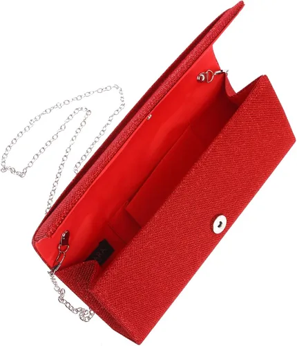 Miniatura 3 de Damara Womens Pintuck Flap Crossbody Triángulo Evening Party Purse