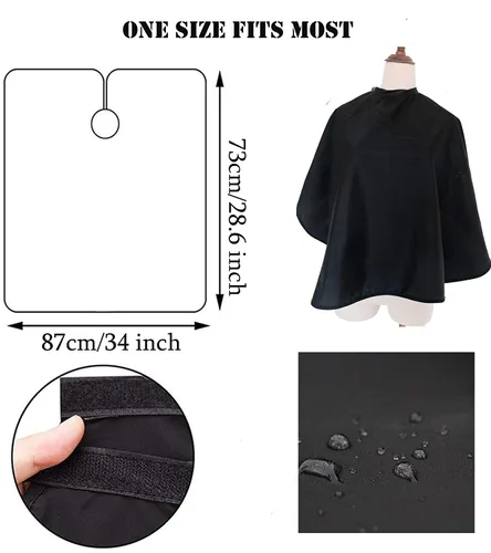 Miniatura 3 de Capas, láminas y envolturas de color de cabello, maquillaje, corte de pelo, peluquería, champú, capa de peluquería para hombres, mujeres, clientes