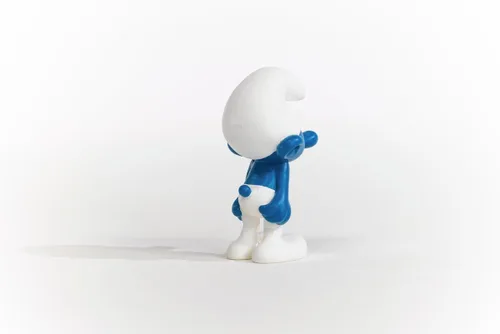 Miniatura 4 de Schleich Pitufos, juguetes coleccionables de dibujos animados retro para niños y niñas, figura de pitufo gruñón, a partir de 3 años