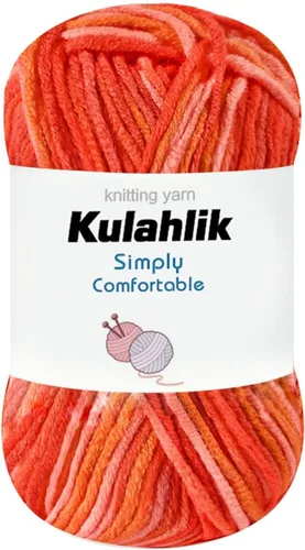 Miniatura 120 de 50g (1x50g) Hilo Acrílico para Crochet y Tejido, Hilo Degradado Colorido, 1 Rollo de Madejas, Hilo Acrílico Multicolor, Perfecto para Proyectos