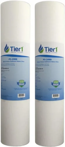 Miniatura 21 de Tier1 Filtro de agua de 1 micrón de 20 x 4.5 pulgadas Cartucho de polipropileno hilado para toda la casa Reemplazo para Pentek DGD-2501-20