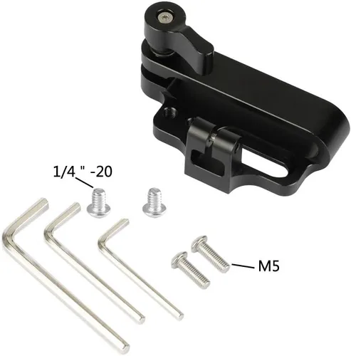 Miniatura 5 de CAMVATE Soporte de montaje SSD para Samsung T5 SSD con roscas de tornillo de 1/4"-20 y M5 - 1969