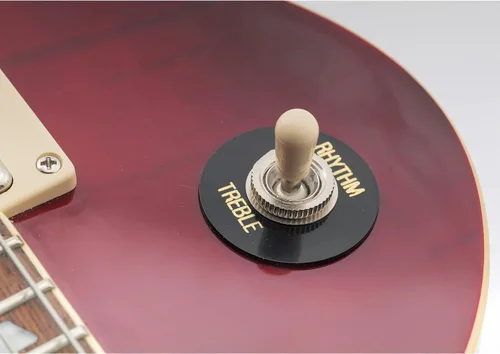 Miniatura 6 de Musiclily Placa de interruptor de palanca de guitarra LP autoadhesiva, interruptor de pastilla, anillo de agudos para guitarra eléctrica estilo Les