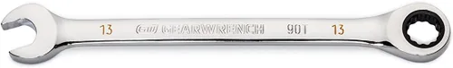 Miniatura 9 de GEARWRENCH 86907 Llave combinada de trinquete de 12 puntos con arco oscilante de 4 grados de 0.276 in