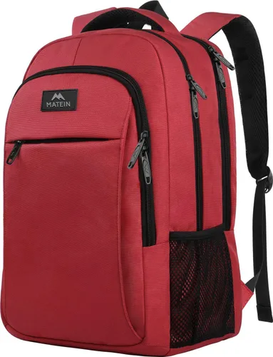 Miniatura 30 de MATEIN - Mochila de viaje para laptop, mochila empresarial antirrobo, delgada, resistente, puerto de carga USB, impermeable, para universidad o Gris