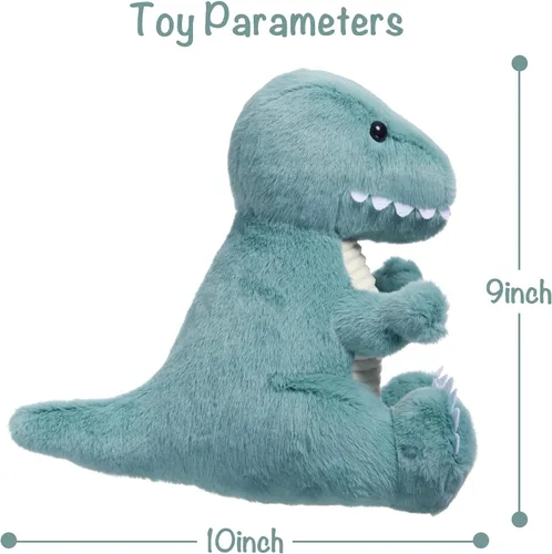 Miniatura 4 de TCBunny Peluche de dinosaurio bebé de 12 pulgadas, regalos para cumpleaños, San Valentín, Navidad (T-Rex, azul) (BPT-0008-BL)