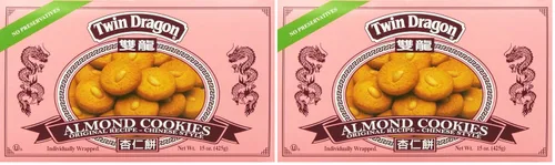 Miniatura 3 de Galletas de almendra Twin Dragon 15 onzas, paquete de 2