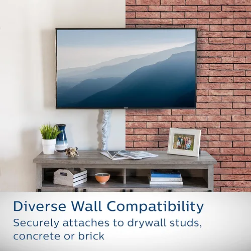 Miniatura 3 de Philips Soporte de pared para monitor de TV fijo para la mayoría de televisores y monitores de pantalla plana curvada LED LCD OLED de 37 a 90