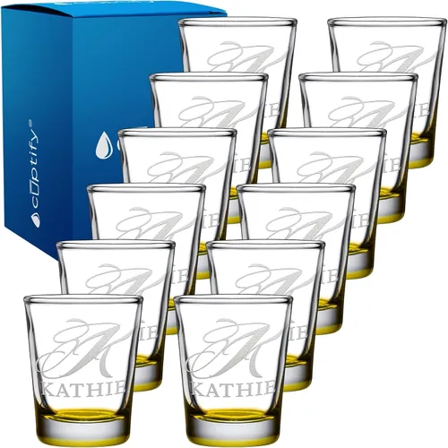 Miniatura 20 de Juego de 2 vasos de chupito personalizados para hombre, fondo azul, 2 onzas, grabados, regalo personalizado para cumpleaños, bodas, día del padre