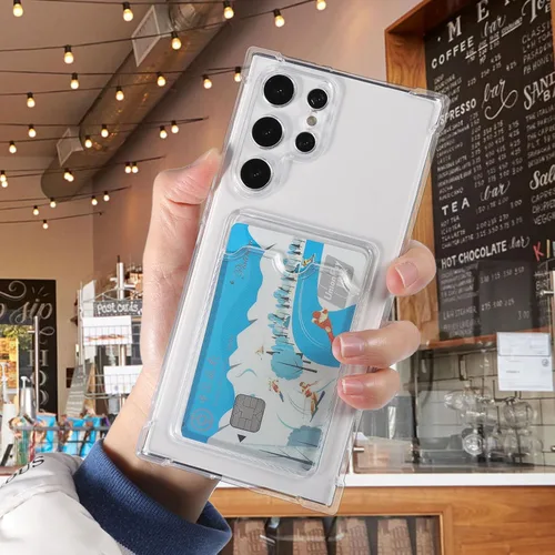 Miniatura 155 de Tuokiou Funda para Samsung Galaxy A14 5G, Fundas Protectoras Transparentes con Ranura para Tarjetas, Funda Cartera de TPU Suave Ajustada Resistente