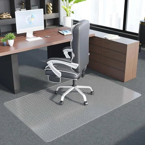 Miniatura 11 de Tapete para silla de oficina para alfombra, tapete grueso transparente para silla de escritorio para alfombras, tapetes de plástico para sillas