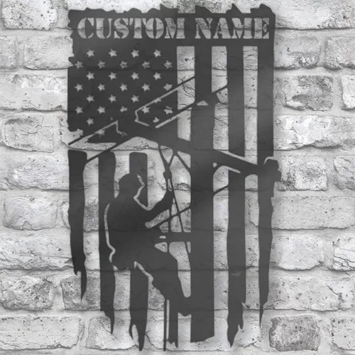 Miniatura 30 de Letrero de metal personalizado con nombre de camión, semirremolque, arte de pared para valla de garaje, patio, decoración al aire libre, letrero