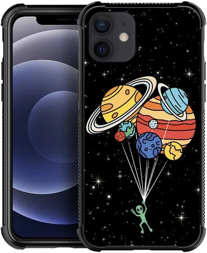 Miniatura 10 de Funda compatible con Google Pixel 4A 5G, sistema solar de globo alienígena, diseño de patrón increíble, a prueba de golpes, antiarañazos, carcasa