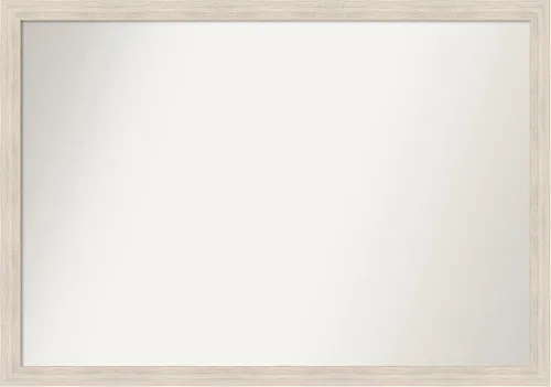 Miniatura 31 de Amanti Art Espejo de baño blanco para sobre el fregadero, 30 x 35 pulgadas, espejo de tocador rectangular estrecho de Eva de oro blanco, marco