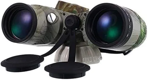 Miniatura 4 de Binoculares telescópicos 10X50 Binocular Marino Resistente al Agua con brújula Telescopio Enfoque del Ocular