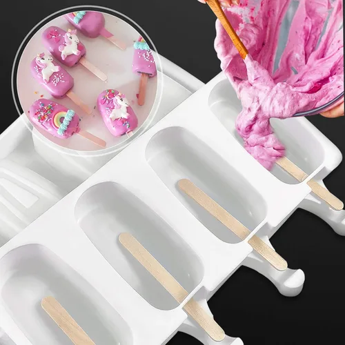 Miniatura 7 de 2 moldes de silicona reutilizables de grado alimenticio congelados para helados, dulces, postres, moldes para tartas, paletas de hielo, moldes de 2