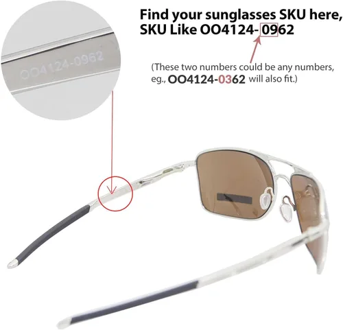 Miniatura 4 de Walleva - Lentes de repuesto para gafas de sol Oakley Gauge de 8 l