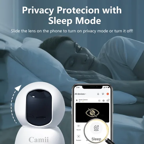 Miniatura 8 de Cámara para mascotas 2K para interiores, cámaras interiores 5G/2.4G para seguridad del hogar, cámara para bebé/perro/mascota/anciano con aplicación