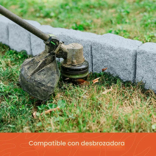 Miniatura 5 de Beuta Borde de Paisaje Borde de Jardín Bloques de Piedra Artificial para Bordes de Césped, Macizos de Flores y Bordes de Patio – Paquete de 4