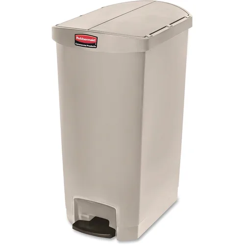 Miniatura 24 de Rubbermaid Commercial Products - Bote de basura Streamline Slim con pedal Papelera de plástico, 4 galones (15 litros), color rojo, con manos
