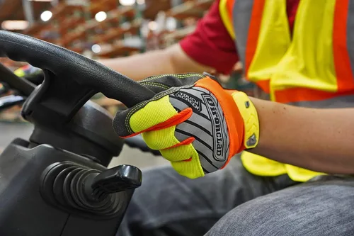 Miniatura 4 de Guantes Ironclad Command Pro, pantalla táctil, amarillo y naranja de alta visibilidad, extra grandes
