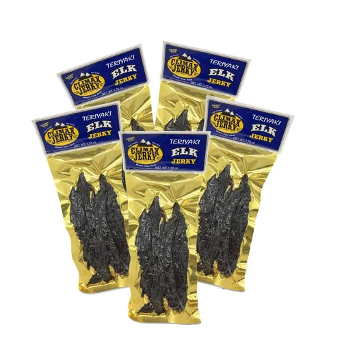 Miniatura 9 de Tiras gruesas de corte en kippered de estilo natural prémium de 1.75 onzas. Cecina de alce – Sin conservantes – Alto contenido en proteínas – Bajo