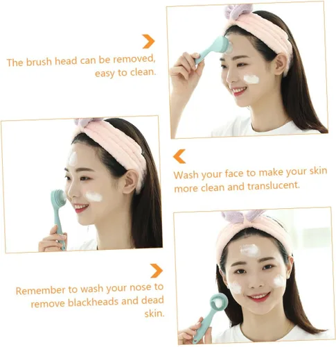 Miniatura 8 de 1 Unidades Cepillo de limpieza Cepillo de lavado facial Cepillo masajeador facial de silicona exfoliante facial Cepillo facial de silicona Cepillo