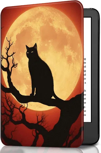 Miniatura 71 de Funda para Kindle básico de 6 pulgadas (11.ª generación), múltiples ángulos, piel sintética, delgada, con función de encendido y apagado automático