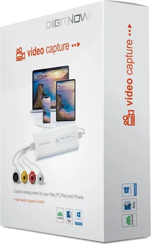 Miniatura 6 de Convertidor VHS a Digital, Tarjeta de Captura de Video USB, Dispositivo de Captura de Video, Convertidor RCA a USB, Convierta VHS VCR Hi8 Mini DV a