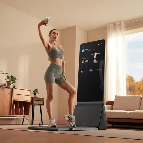 Miniatura 3 de AEKE Sistema inteligente de gimnasio en casa - Espejo de fitness K1: máquina de fitness todo en uno con IA para entrenamiento de fuerza de cuerpo