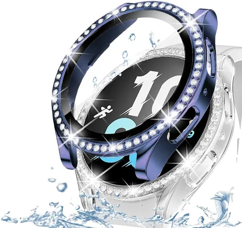 Miniatura 41 de DEALELE Paquete de 1 + 3 fundas y protector de pantalla compatible con Samsung Galaxy Watch FE / 5/4 de 1.575 pulgadas, funda protectora