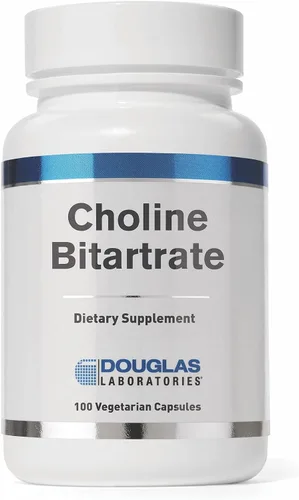 Douglas Laboratories Bitartrato de colina | Suplemento para apoyar la salud hepática, neurológica y cardíaca, enfoque mental y sistema nervioso* |