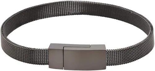 Miniatura 2 de Geoffrey Beene Pulsera de malla de acero inoxidable para hombre