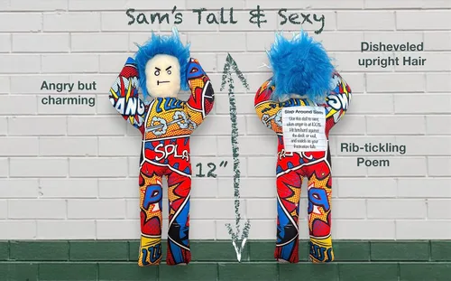Miniatura 3 de Regalo Gracioso y Divertido - Alivio del Estrés - Muñeca Slap Around Sam - para Amigos, Compañero de Trabajo, Hombres, Mujeres, Esposo, Esposa