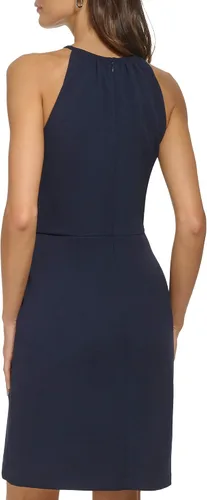 Miniatura 3 de DKNY Vestido recto sin mangas con cuello alto para mujer
