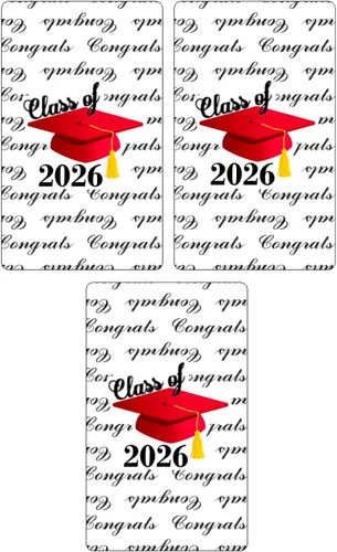 Miniatura 2 de RokAPary 60 calcomanías de barra de caramelo en miniatura para fiesta de clase de 2026, juego de 60 mini calcomanías de barra de chocolate