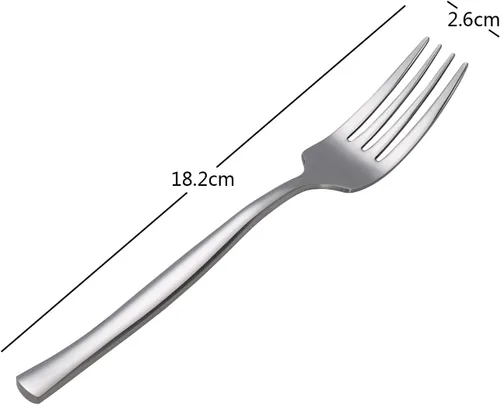 Miniatura 2 de Tenedores de postre de 12 piezas, tenedor de ensalada de acero inoxidable