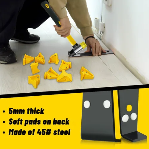 Miniatura 6 de Herramientas para pisos laminados, kit de instalación NAACOO LVP, herramientas profesionales para pisos de vinilo - bloque de golpeo con mango