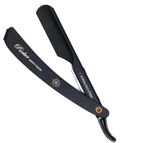 Miniatura 4 de Parker PTABK - Maquinilla de afeitar ajustable de acero inoxidable 3 exposiciones de cuchillas (baja/media/alta) Afeitadora recta con 5