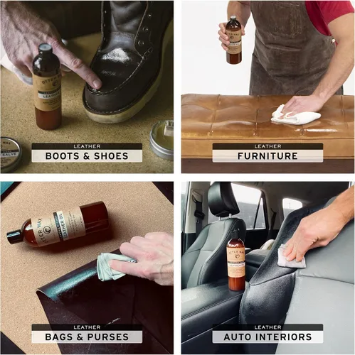 Miniatura 3 de Otter Wax Leather Cleaner & Conditioner All-Natural Conditioning Oil for Boots, Furniture Auto Seats Jackets Shoes & Bags