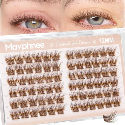 Miniatura 23 de Extensiones de pestañas en racimo naturales DIY, extensiones de pestañas en racimo con curva C, extensiones de pestañas en racimo para ojo de gato