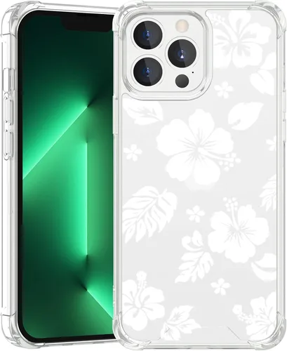 Miniatura 92 de Funda para iPhone 8 Plus y iPhone 7 Plus, linda funda Kawaii azul hibisco hawaiano floral estética floral para niñas preppy mujeres