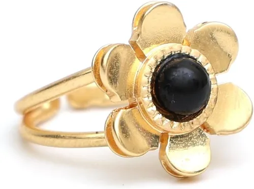 Miniatura 7 de Gempires - Anillos de piedra natural para mujer, ligeros, de cristal, hechos a mano, hipoalergénicos, chapados en oro, para uso diario, regalos