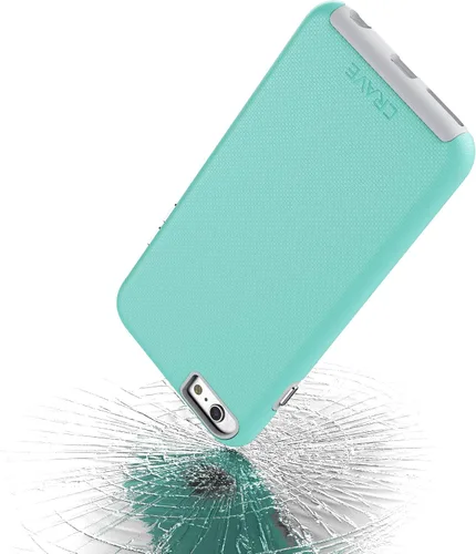 Miniatura 4 de Funda Crave con protección de doble capa y color negro, para iPhone 6 y 6s de 5.5 pulgadas , Menta gris