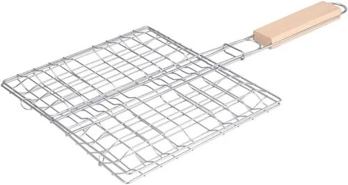 Miniatura 7 de Estante para asar pescado para parrilla, estante para patas de pollo, cesta para parrilla, cestas para parrilla de verduras para parrilla al aire