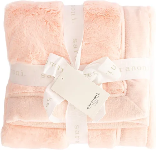 Miniatura 11 de SARANONI Mantas de recepción de lujo para bebés Manta de bebé ultra suave y de calidad boutique Zapatillas de ballet rosa - 40 x 30 pulgadas